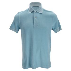 Tom Ford Polo Shirt in Light Blue Cotton